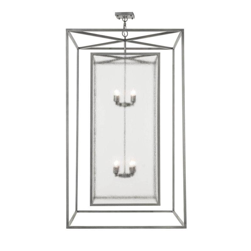 Lustre carré / rectangulaire à 8 lumières Kitzi