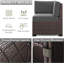 6 Pieces Patio Furniture Set, Modular Sectional Outdoor Conversation Sofa Set-68898140-68898142