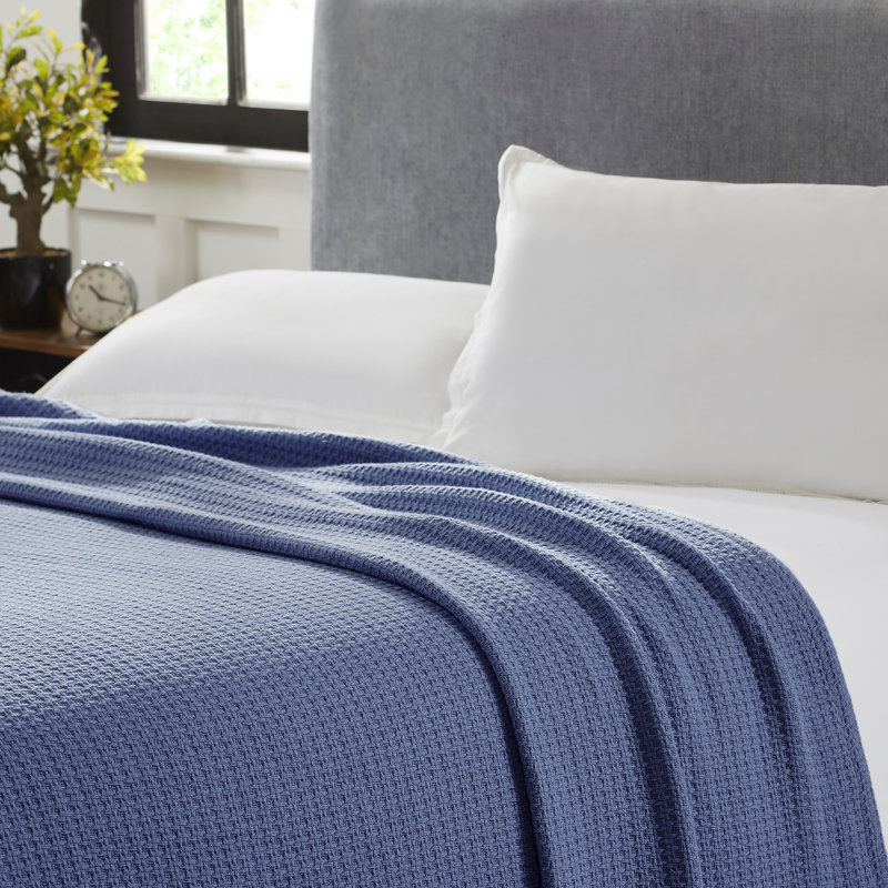 Couverture en coton , Double / Grand, Denim