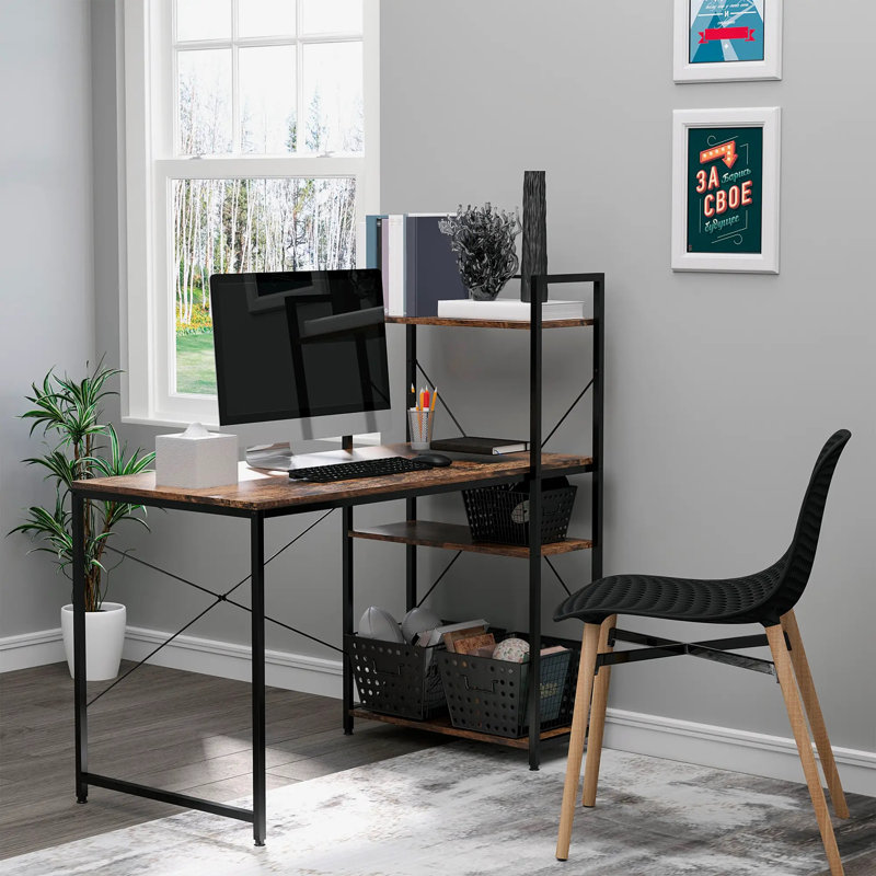 Metal Base Computer Desk