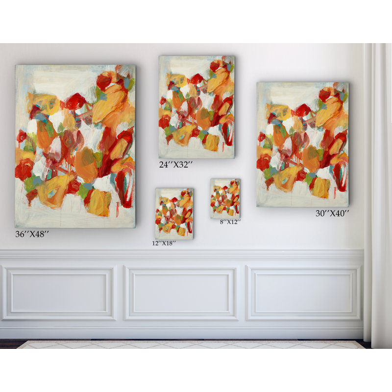 « doux fleur », reproduction d’art sur toile tendue encadrée premium, H 40 po x l 30 po x P 1 po