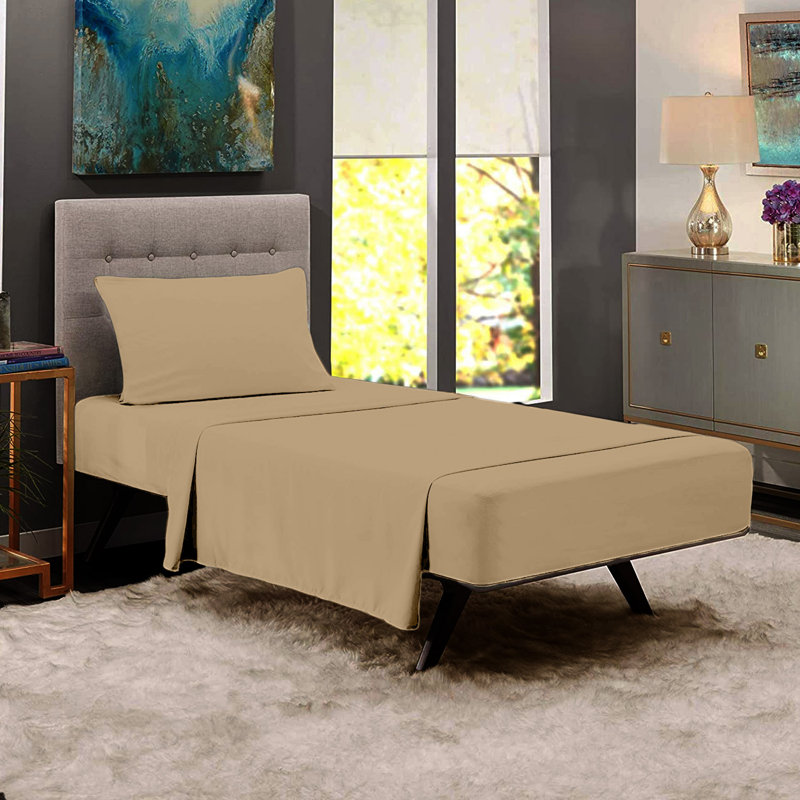 Microfiber Sheet Set, Khaki