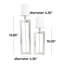 Ensemble de porte-bougie en aluminium-60227369-60227370
