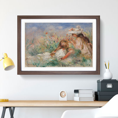 The Grass by Pierre-Auguste Renoir - Framed Print