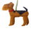 Airedale Holiday Shaped Ornament