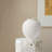 White Ceramic Vase, Round Floor Vase For Home Decor-2011403643