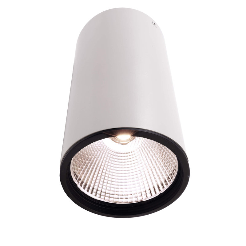 Luna LED Flush Mount, 21 cm H x 12 cm W x 12 cm D, White