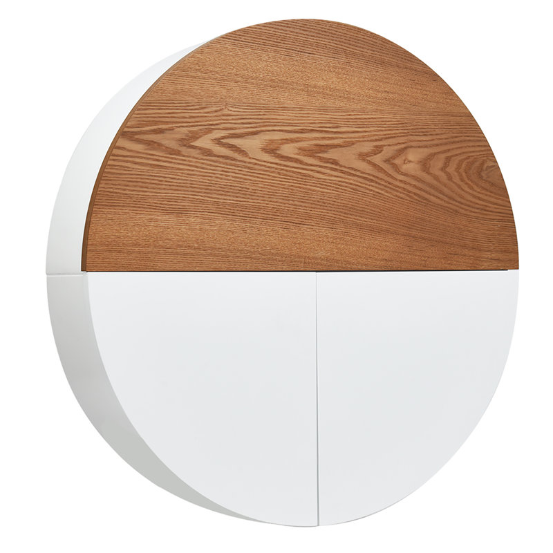 Coiffeuse avec miroir Southwick, Blanc