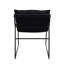 Chaise d'appoint en cuir avec base luge