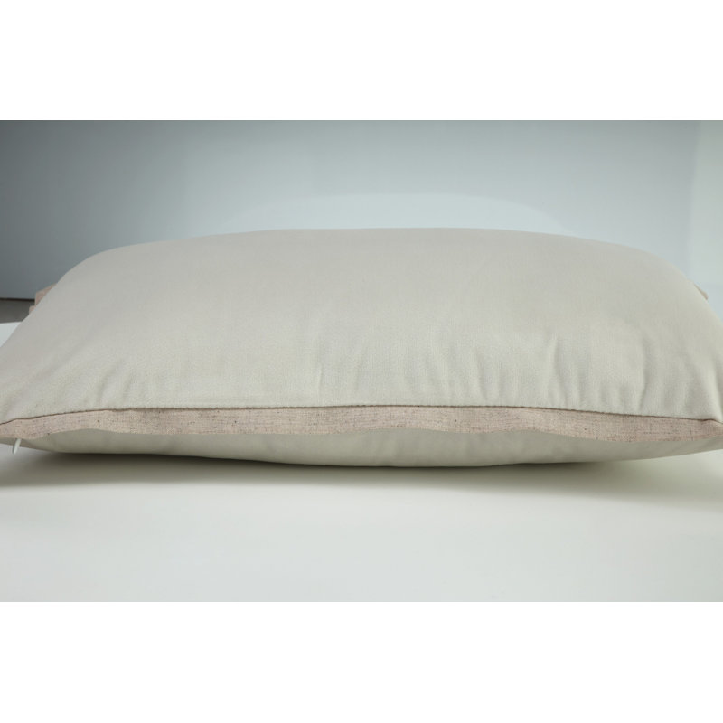 Coussin Flange Loden, 12 po x 20 po, Sable
