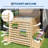 33x40 in Outdoor Privacy Fence Panels, 3-Panel Wood AC Unit Screen with Planter Box, Wood Privacy Fence Panels for Outside, Yard Fence for Air Conditioner, Trash Can, Pool, Patio & Backyard Decor