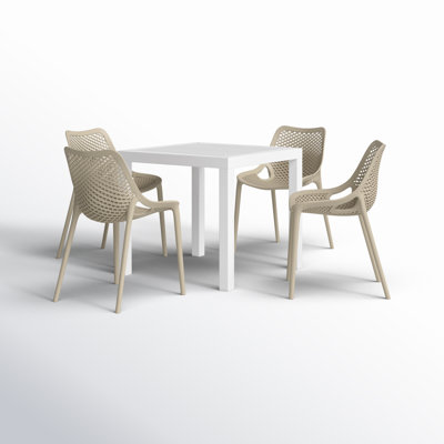 Asherton 4 - Person Patio Dining Set with Square Table