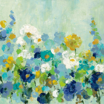 Midsummer Garden Flowers by Silvia Vassileva - Wrapped Canvas Painting