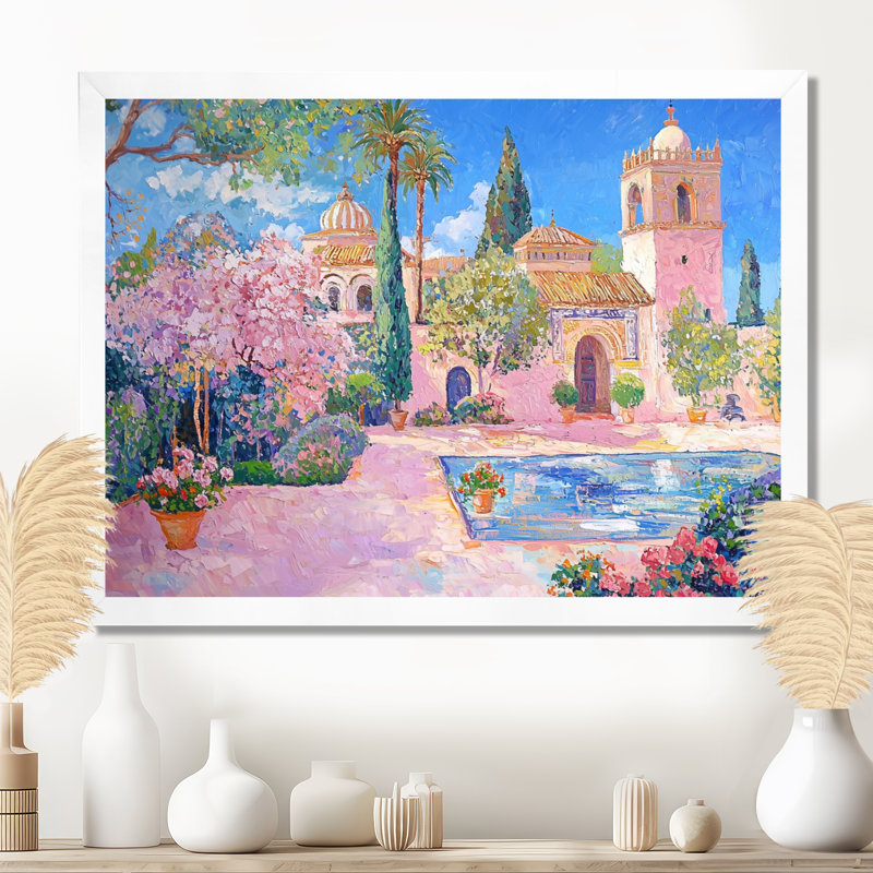 «Andalusian Dreams Cordoba Espagnole II», reproduction d'art sur toile, H 12 po x l 20 po, Blanc