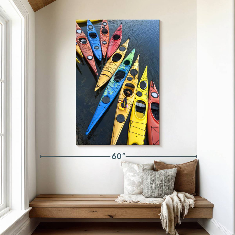 Kayaks à quai colorés Sireci, H 48 po x l 32 po