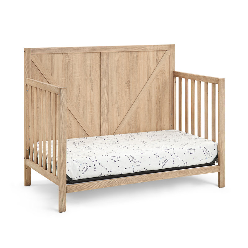 Lit de bébé convertible 4-en-1 Barnside, Chêne échoué