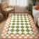  Checkered Washable Area Rug for Living Room Non-Slip Soft Stain Resistant Indoor Carpet