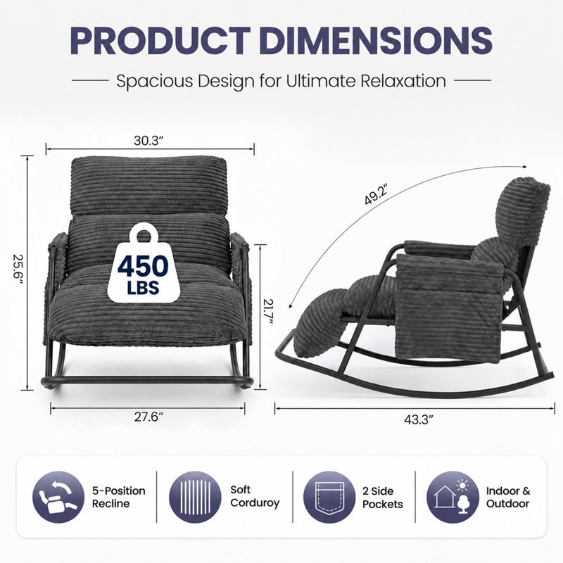 Steel Rocking Chair
