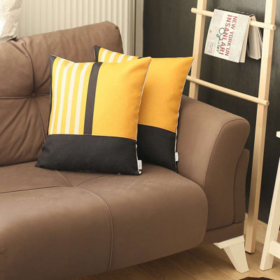 Ensemble de 2 housses de coussins centraux