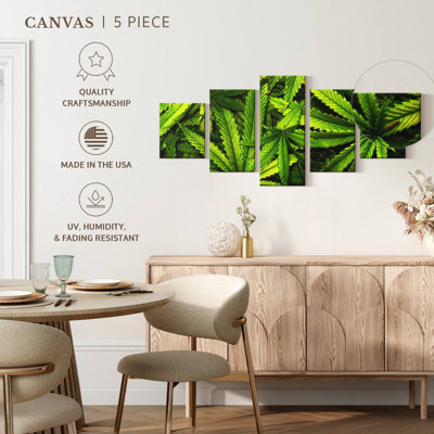 Marijuana Leaf Garden