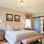 3-Light Modern Gold Semi Flush Mount Ceiling Light with Milk White Flower Shade for Living Room Bedroom Entryway