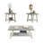 Tevis 3-Piece Wood Coffee Table with Shelf-834649704-834649492