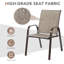 Ensemble de 4 chaises de patio Red Barrel Studio® avec jardin en acier-759618963