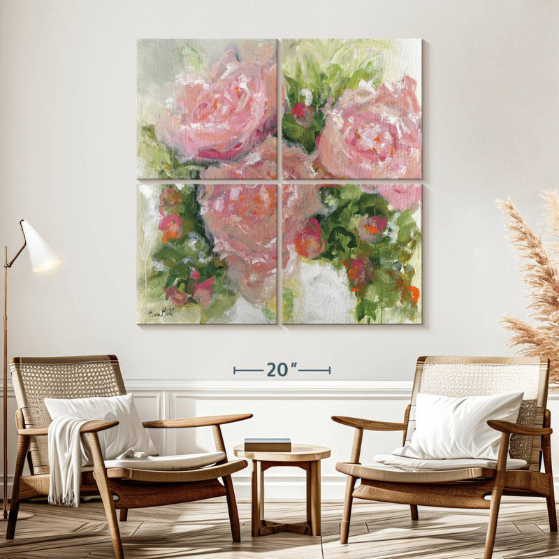 Avery Wild Peonies, 57" H x 57" W