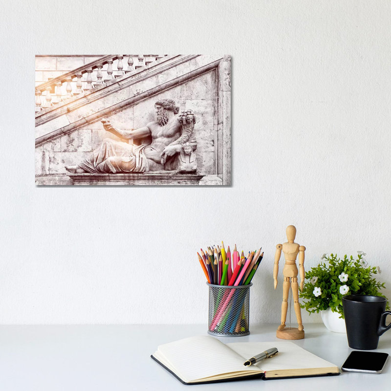 Roman Statue by Philippe Hugonnard - Wrapped Canvas Print, 20.32 cm H x 30.48 cm W