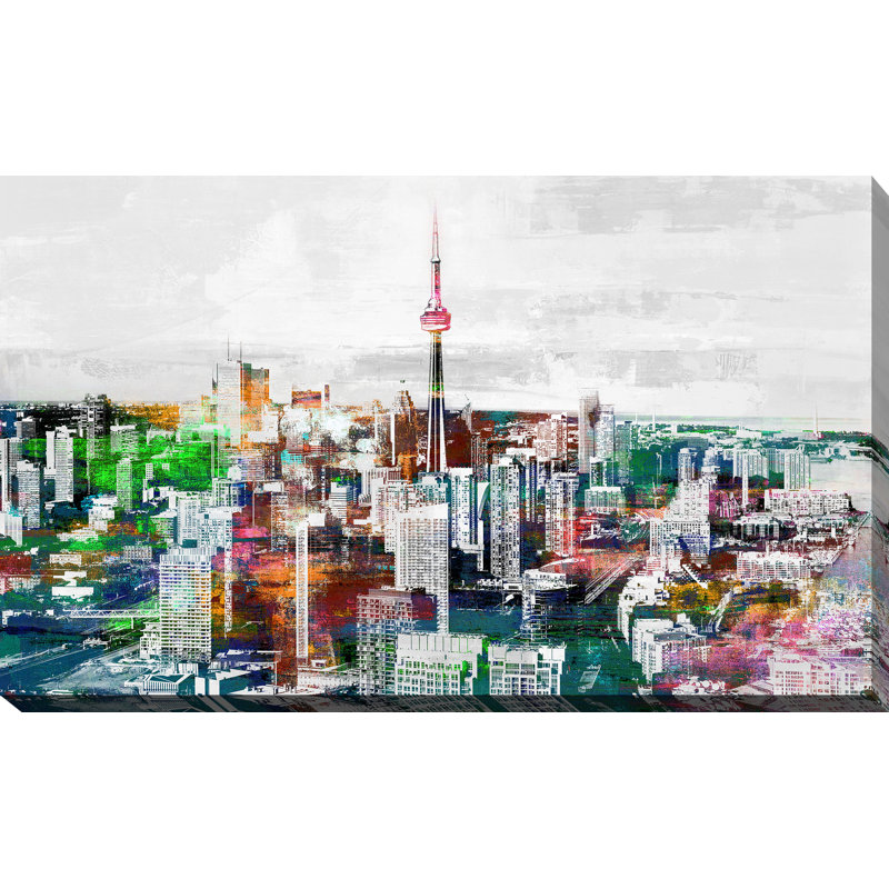 « toronto, ontario iii », reproduction d’impression sur toile tendue, H 24 po x l 40 po