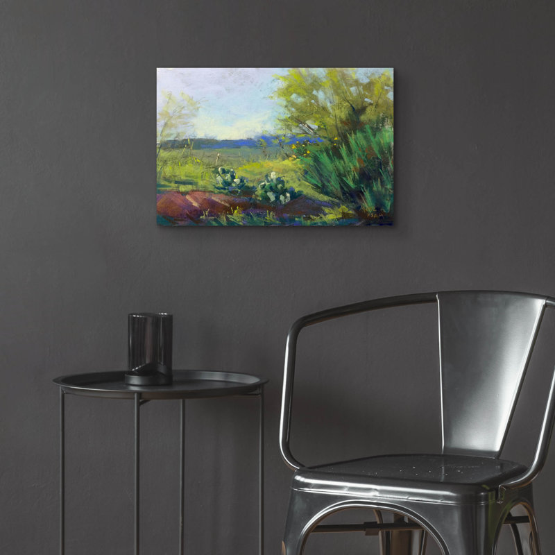«Above San Angelo» par Nancie King Mertz, H 16 po x l 24 po x P 0,2 po
