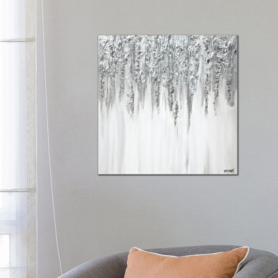 Silver Drops of Jupiter 1 Piece Wrapped Canvas Wall Art