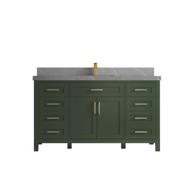 Gvido 60'' Single Bathroom Vanity with Quartz Top