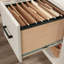 Bureau en L, finition blanche