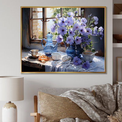 «Morning Glory Bouquet Vase II», reproduction sur toile