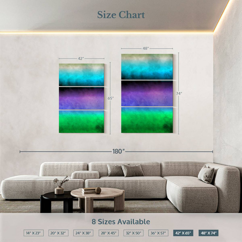 Avery Purple Center, 74'' H X 48'' W