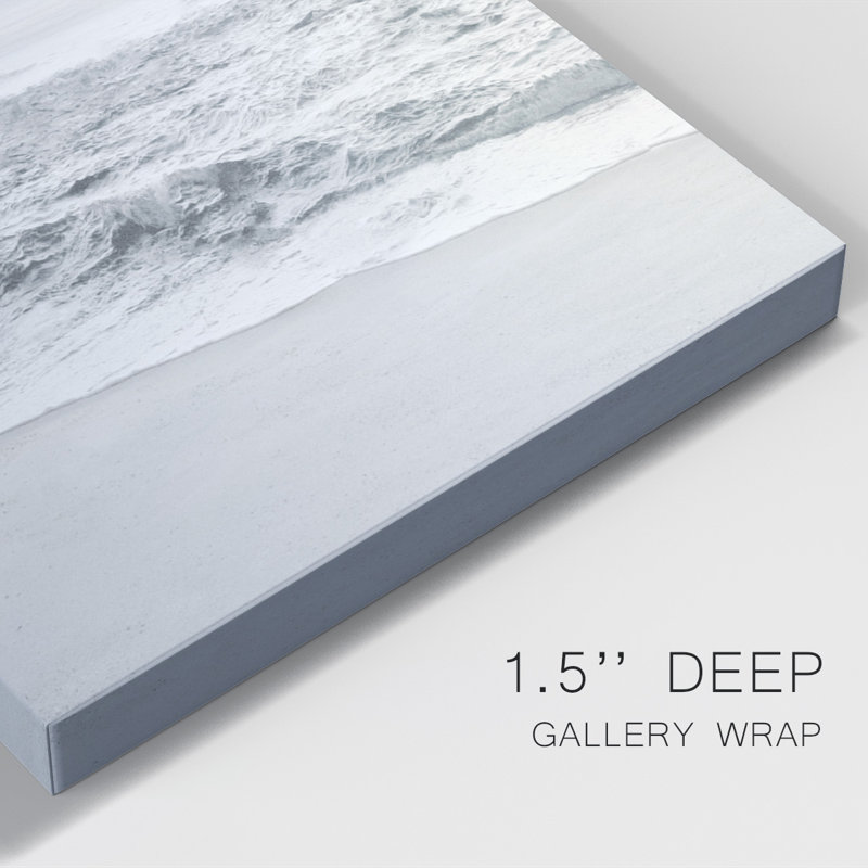 Gentle Tides II - peinture sur toile tendue, H 18 po x l 12 po x P 1 po