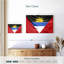 Drapeau soyeux d'Antigua-et-Barbuda-1108789135