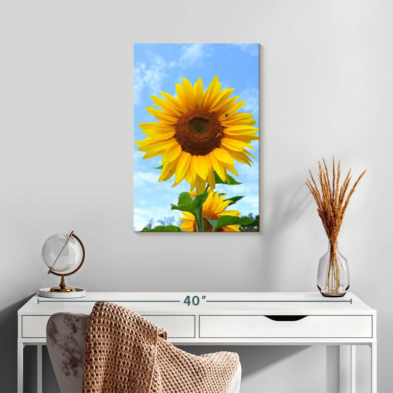 Harnek Sunflower Blooming, 24" H x 16" W
