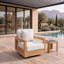 Chaise pivotante en teck Montford