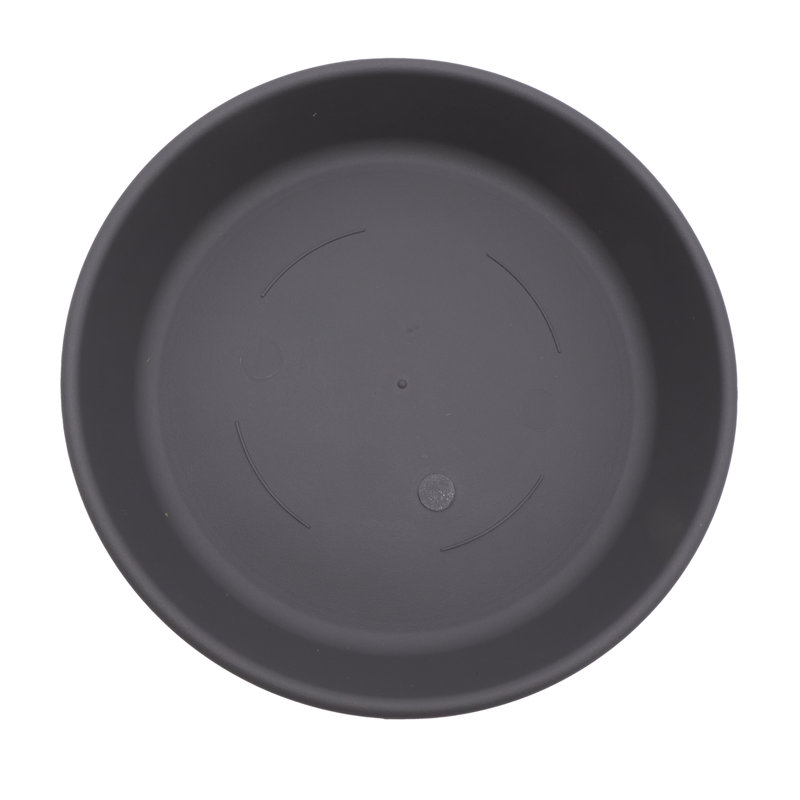  Plateau d'égouttement pour pot à plantes rond classique de 16 pouces, gris chaud
