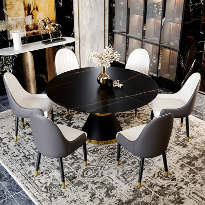 Benedic 6 - Person Pedestal Dining Set