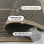 Tapis d'extérieur moderne en jute lavable à la machine avec envers antidérapant pour patio, cour et intérieur -1181389888