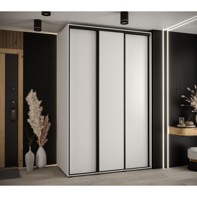 Auniya 2 Door Manufactured Wood Wardrobe, White
