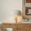 Lampe de table moderne et élégante à DEL avec poignée rotative en laiton 12 po Baek Anita-295808627-295808636