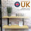 Ashlar Wood Floating Shelf-812544837-815730544