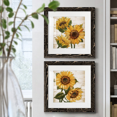 Tournesol d'été I - ensemble de 2 peintures