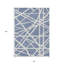 Tapis intérieur lavable extérieur géométrique bleu 8 pi x 10 pi