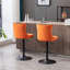 Tabourets de bar pivotants en velours à hauteur réglable de 25 à 33 pouces, tabourets de bar rembourrés-587991296