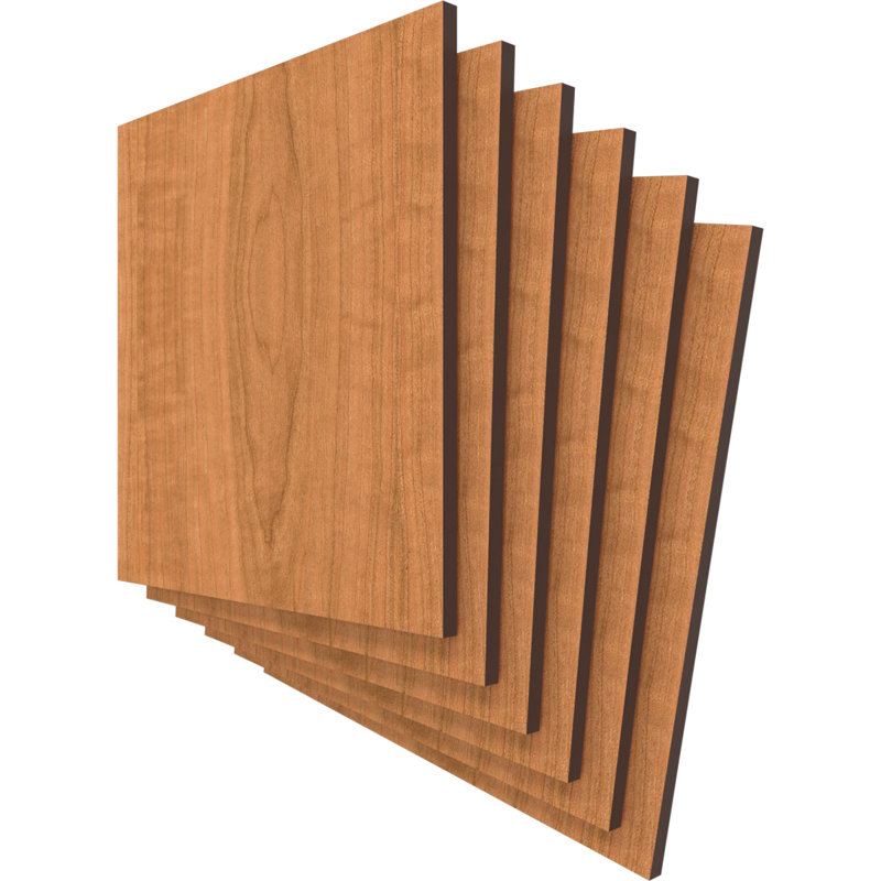 Planches en bois, H 7,75 po x l 7,75 po x P 0,25 po, Cerisier
